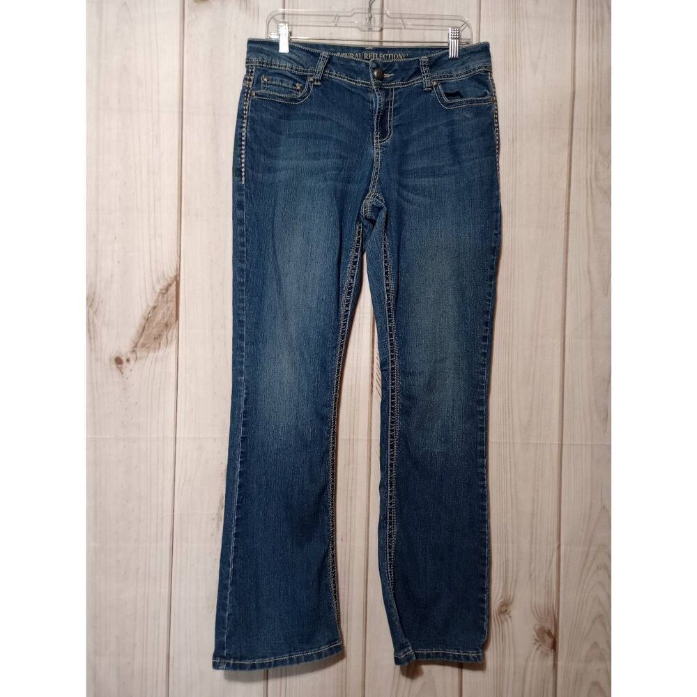 Natural Reflection Jeans Ladies 10 Embroidered Bootcut Western